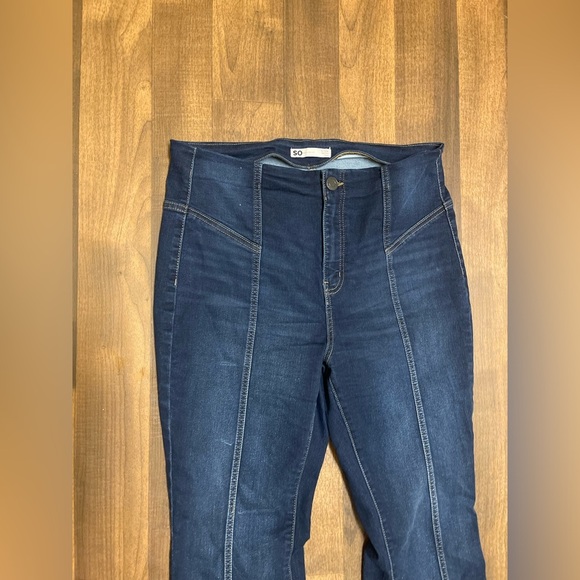 SO Blue Flare Wide Leg Jeans - Picture 11 of 13